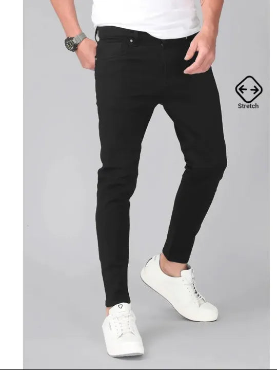 Black Denim jeans , pant , stretchable comfortable party wear slim fit ,Skinny jeans pant