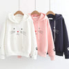 Hoodies| Winter Premium Fleece Cute Cat Pullover Hoodie for Women for Girls