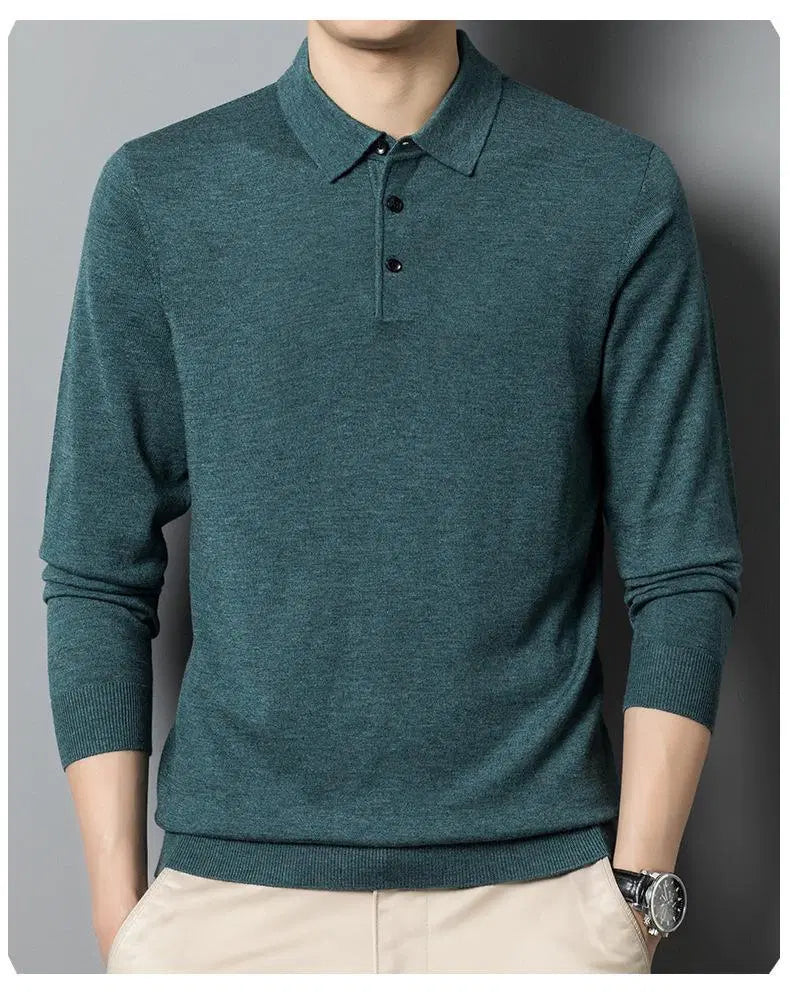 Sweater Imported Men's Wool Sweater - Button Down Style Trade Cross-Border